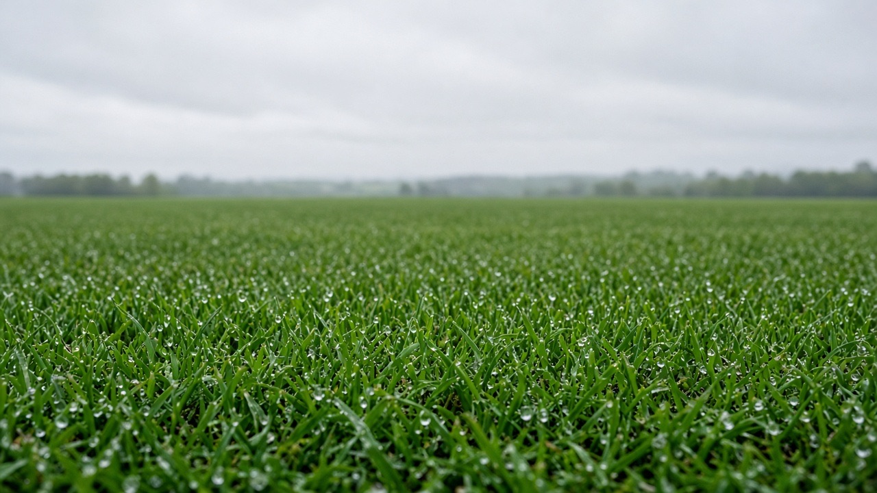Grass after rain